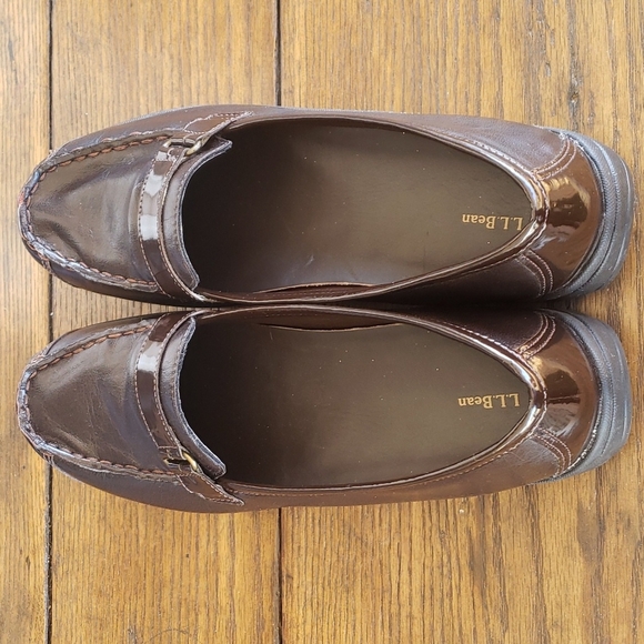 L.L. Bean women's brown leather loafers size 9.5 - Picture 10 of 10